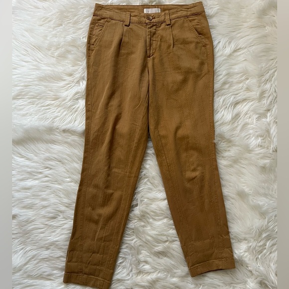 Anthropologie Scout Slim Mustard Pants - Picture 4 of 10